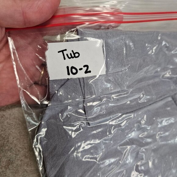 Slowcolin Women's Tunic Cotton/Polyester‎ Light Bluish Gray Long Sleeve Button L - Picture 10 of 10